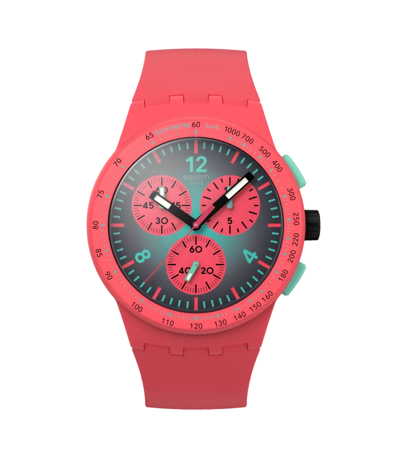 Swatch Paradiso watch Kinetiko Originals Chrono 42mm Susp100