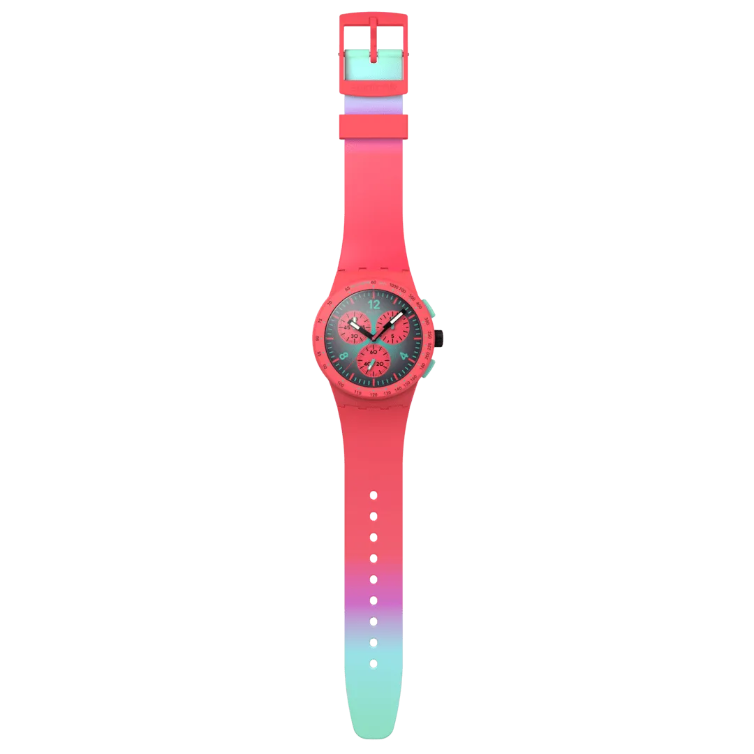 Swatch Paradiso watch Kinetiko Originals Chrono 42mm Susp100