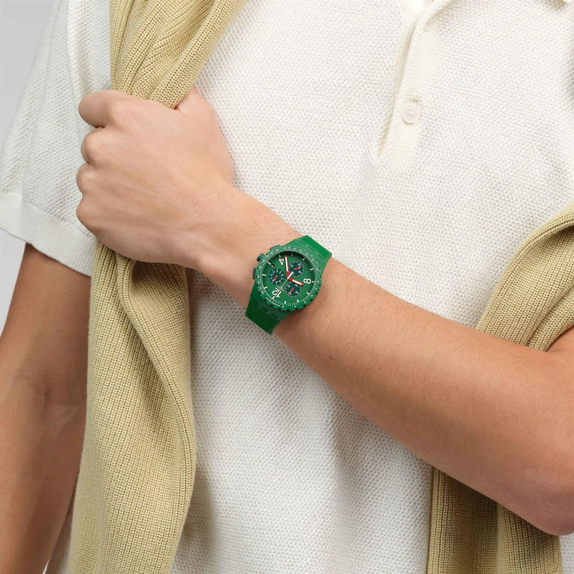 Swatch Primarily Green Originals Chrono 42mm Susg407