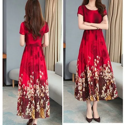 Sweet Fashion Printed Long Dress