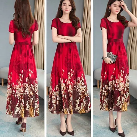 Sweet Fashion Printed Long Dress