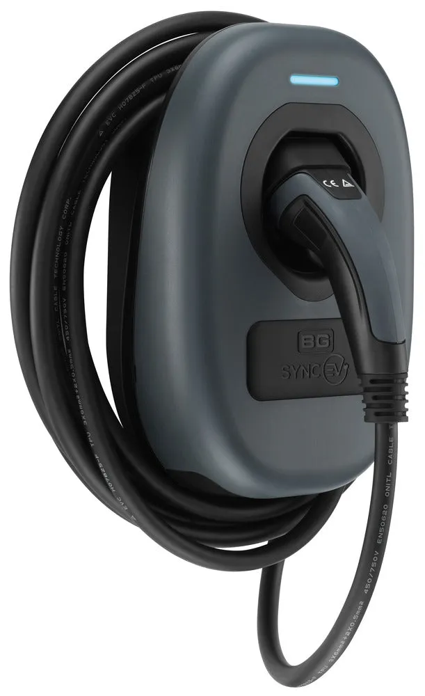SyncEV EVWC2T7G Wall Charger 7.4kW - Tethered with Wi-Fi