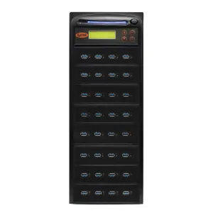 Systor 1 to 31 USB 3.0/3.1 Duplicator & Sanitizer 18GB/Min - Standalone Multiple Flash Memory Copier & Storage Drive Eraser, Speeds Up to 300MB/Sec (SYS-USB30-31)