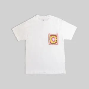 T-Shirt with Crochet Pocket
