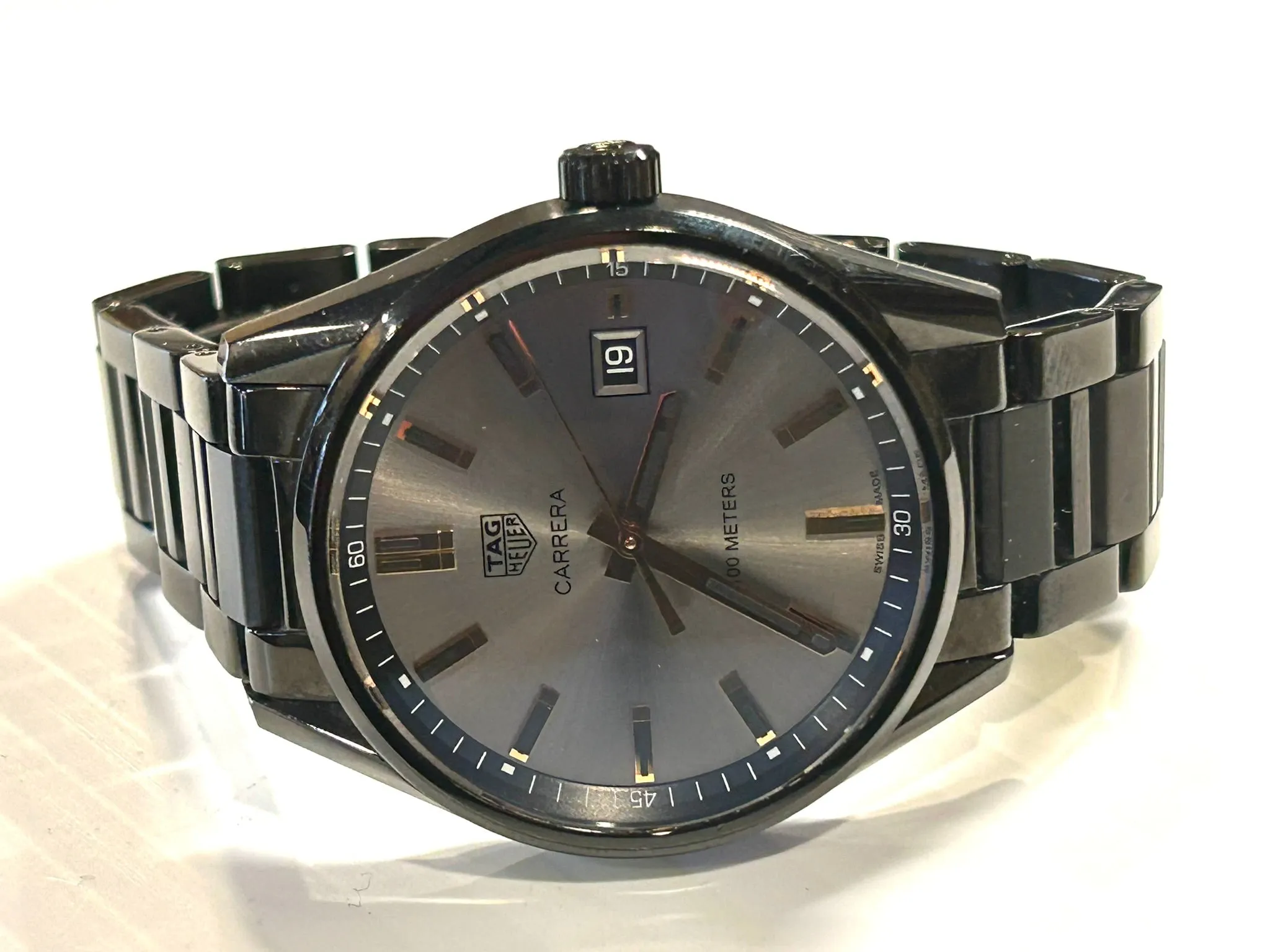 TAG Heuer Carrera Special Edition 39mm Men's Quartz Watch WAR1113 Black PVD