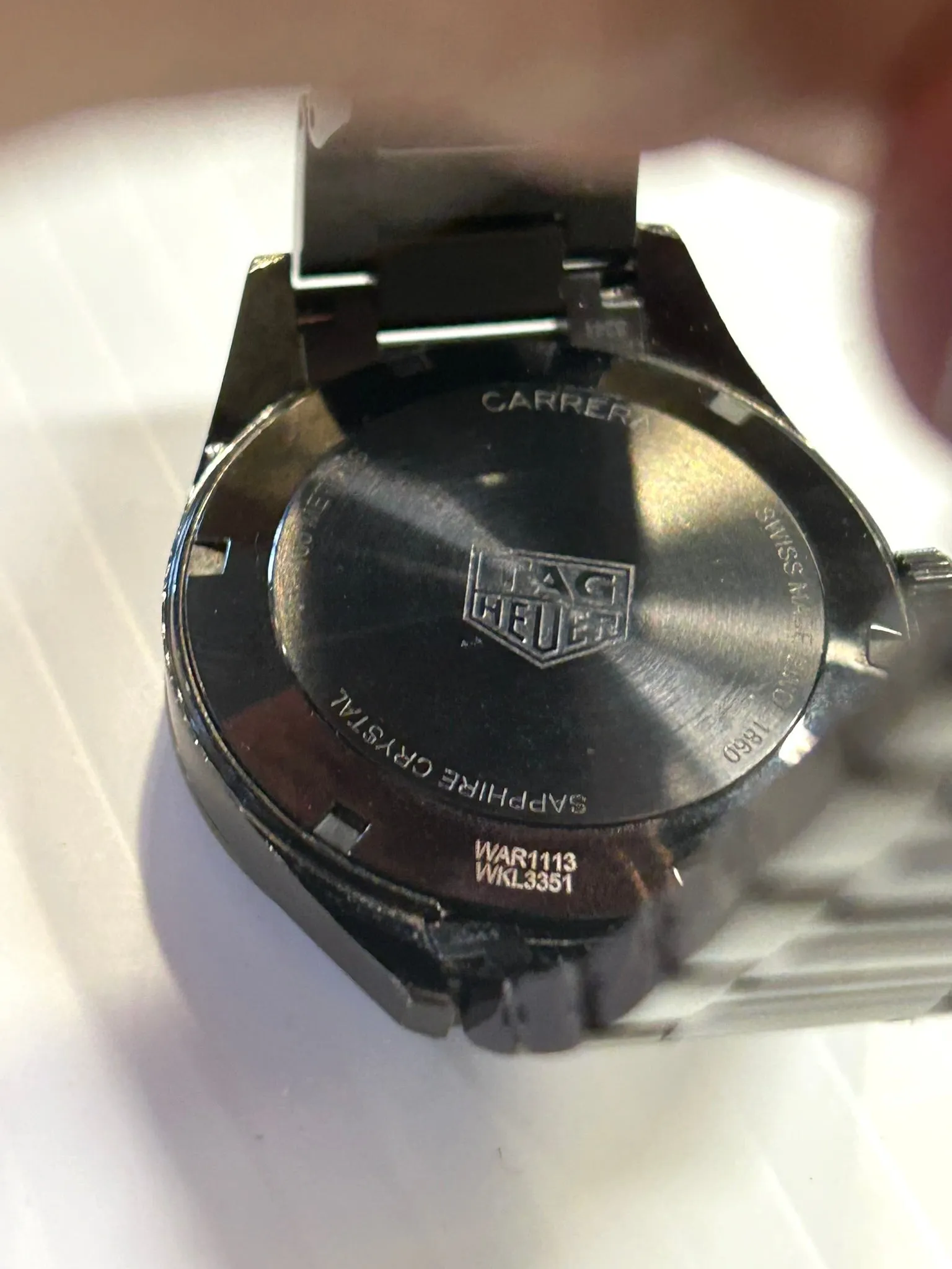 TAG Heuer Carrera Special Edition 39mm Men's Quartz Watch WAR1113 Black PVD