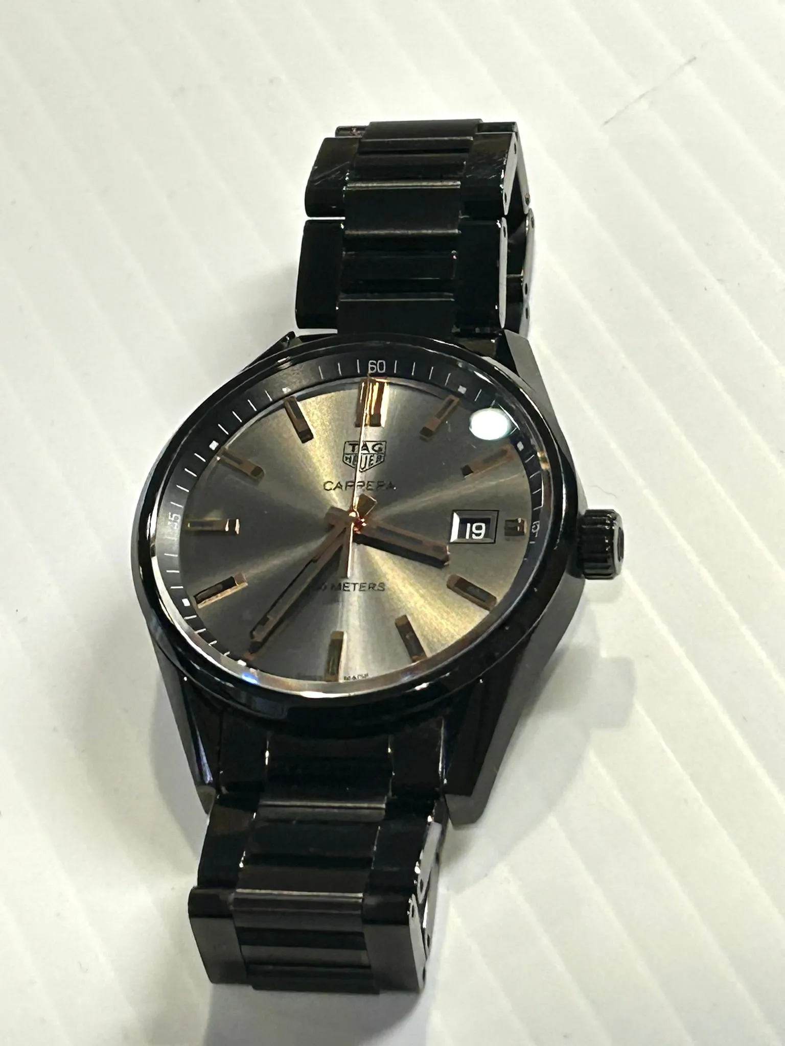 TAG Heuer Carrera Special Edition 39mm Men's Quartz Watch WAR1113 Black PVD
