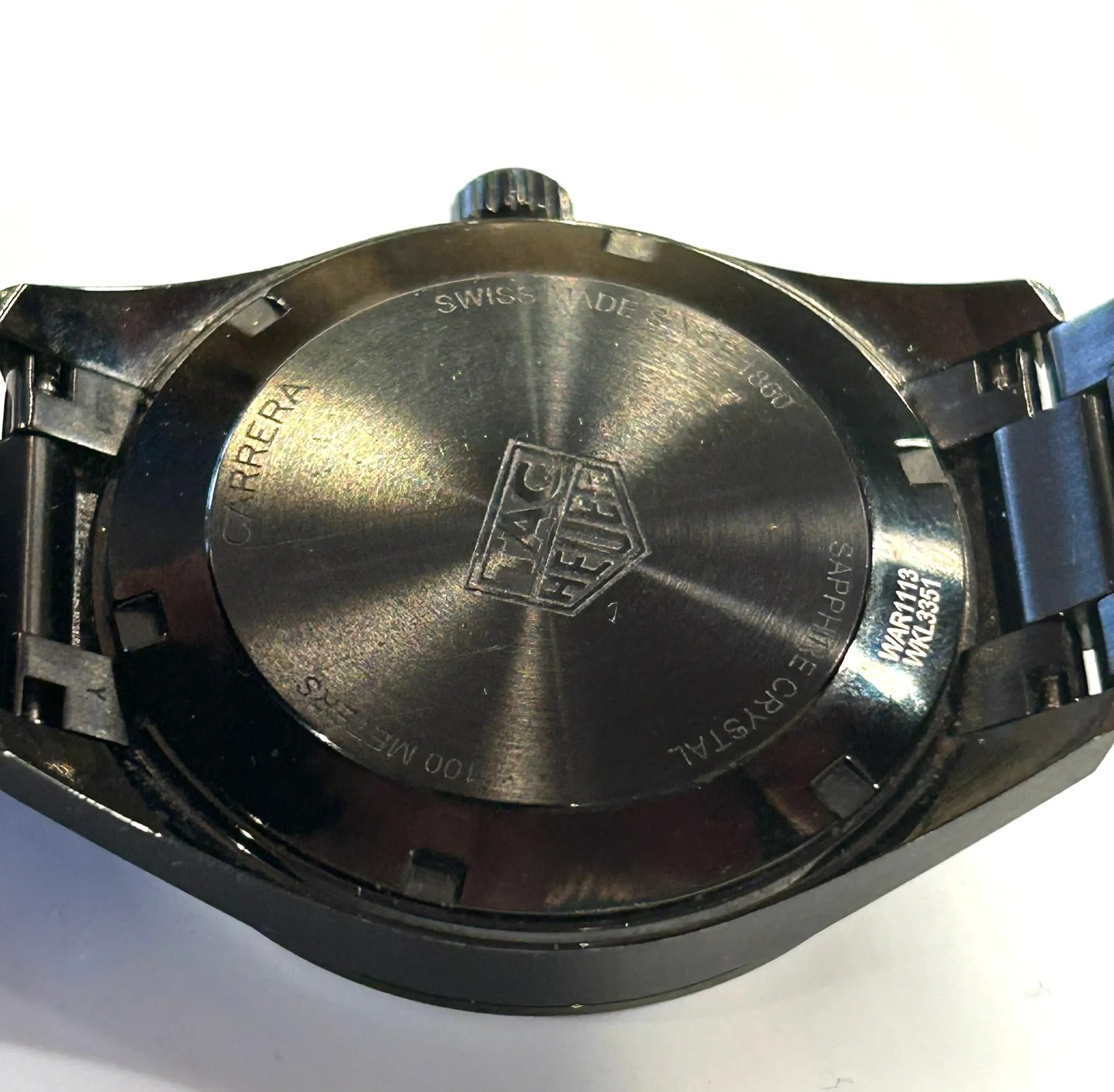 TAG Heuer Carrera Special Edition 39mm Men's Quartz Watch WAR1113 Black PVD