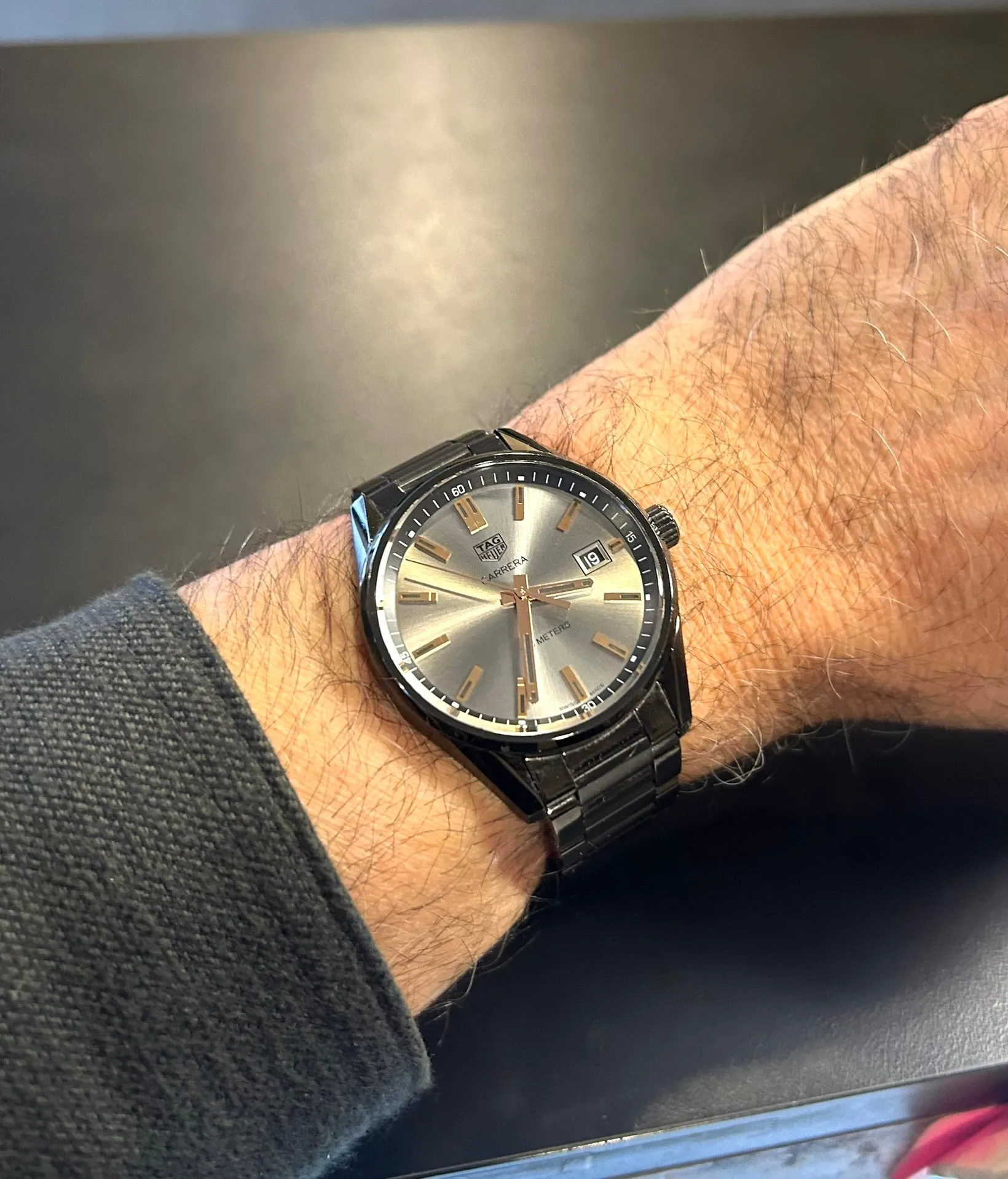 TAG Heuer Carrera Special Edition 39mm Men's Quartz Watch WAR1113 Black PVD