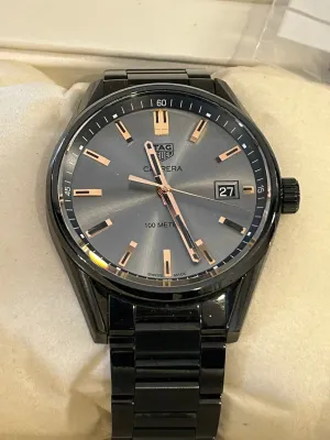 TAG Heuer Carrera Special Edition 39mm Men's Quartz Watch WAR1113 Black PVD