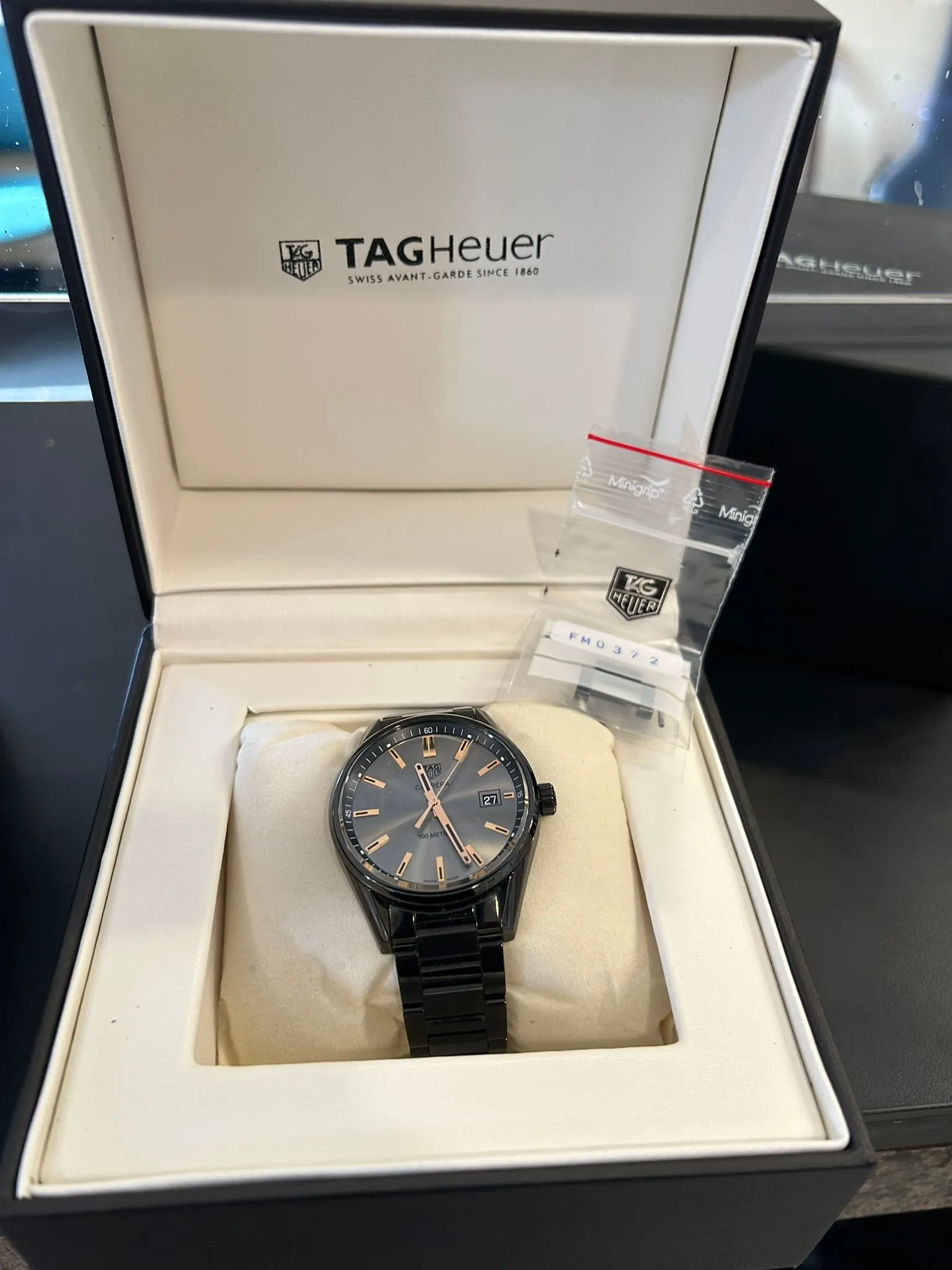 TAG Heuer Carrera Special Edition 39mm Men's Quartz Watch WAR1113 Black PVD