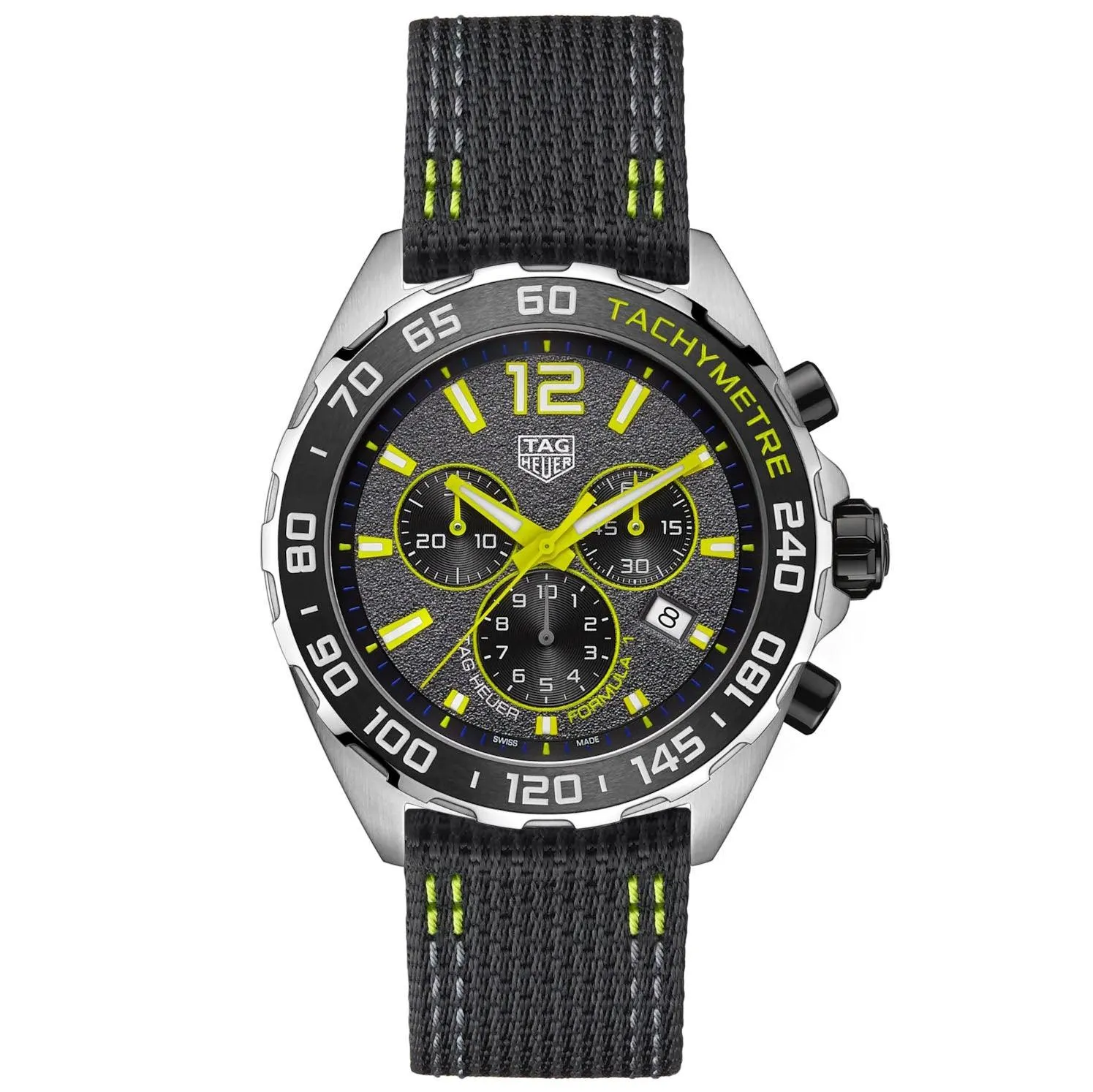 Tag Heuer clock Formula 1 43mm gray chronograph quartz steel caz101ag.fc8304