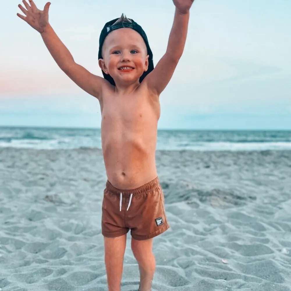 Tan Swim Shorts