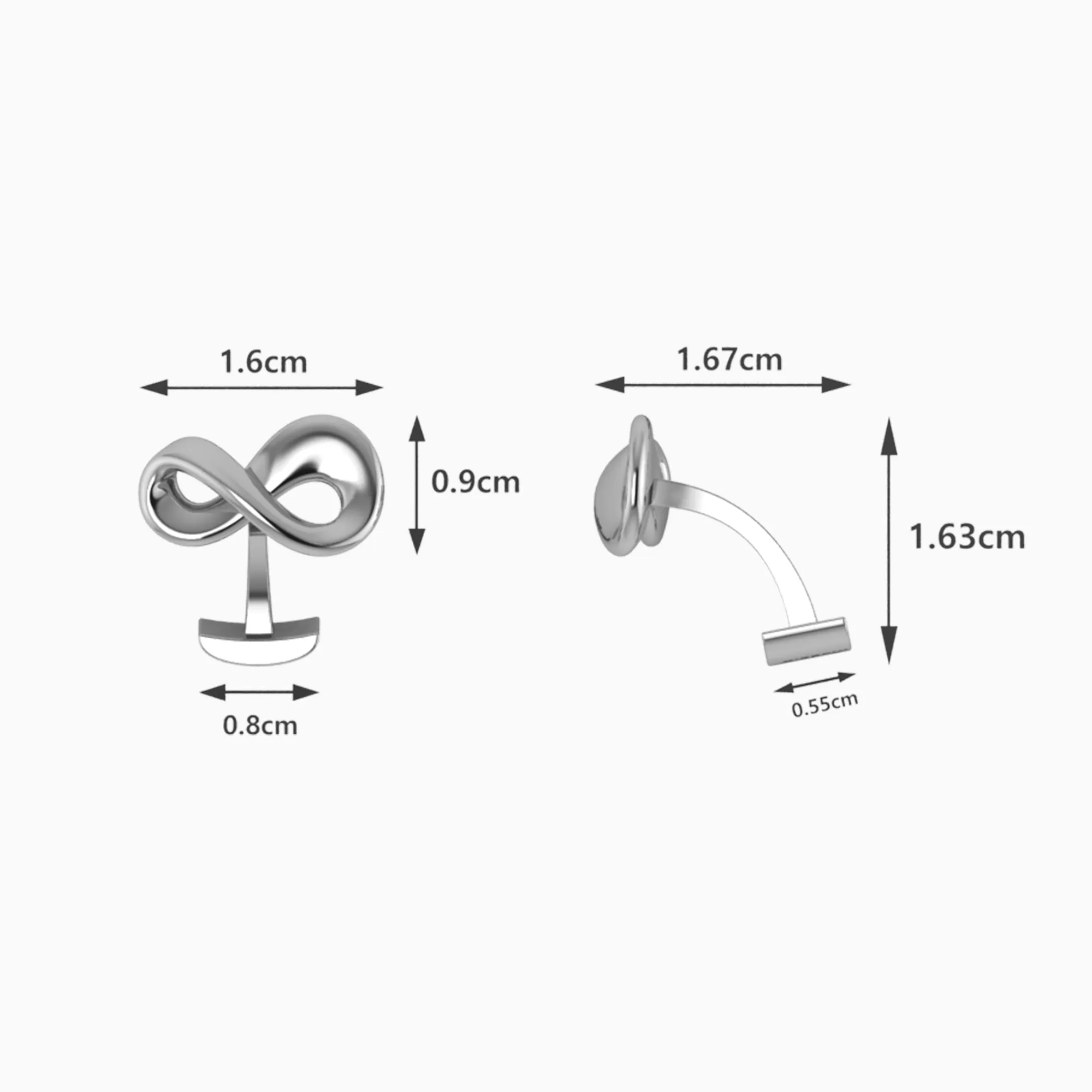 Tangled Sterling Silver Cufflinks by Krysaliis