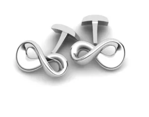 Tangled Sterling Silver Cufflinks by Krysaliis