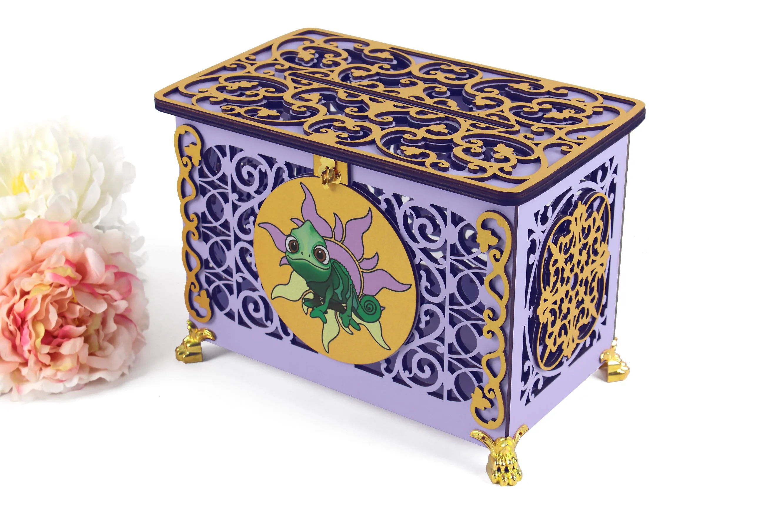 Tangled Wedding Card Box, Quinceanera Envelopes Holder, Wedding Reseption Decor, Money Gifts, Wishes Well, Wedding Gift, Handmade Gifts