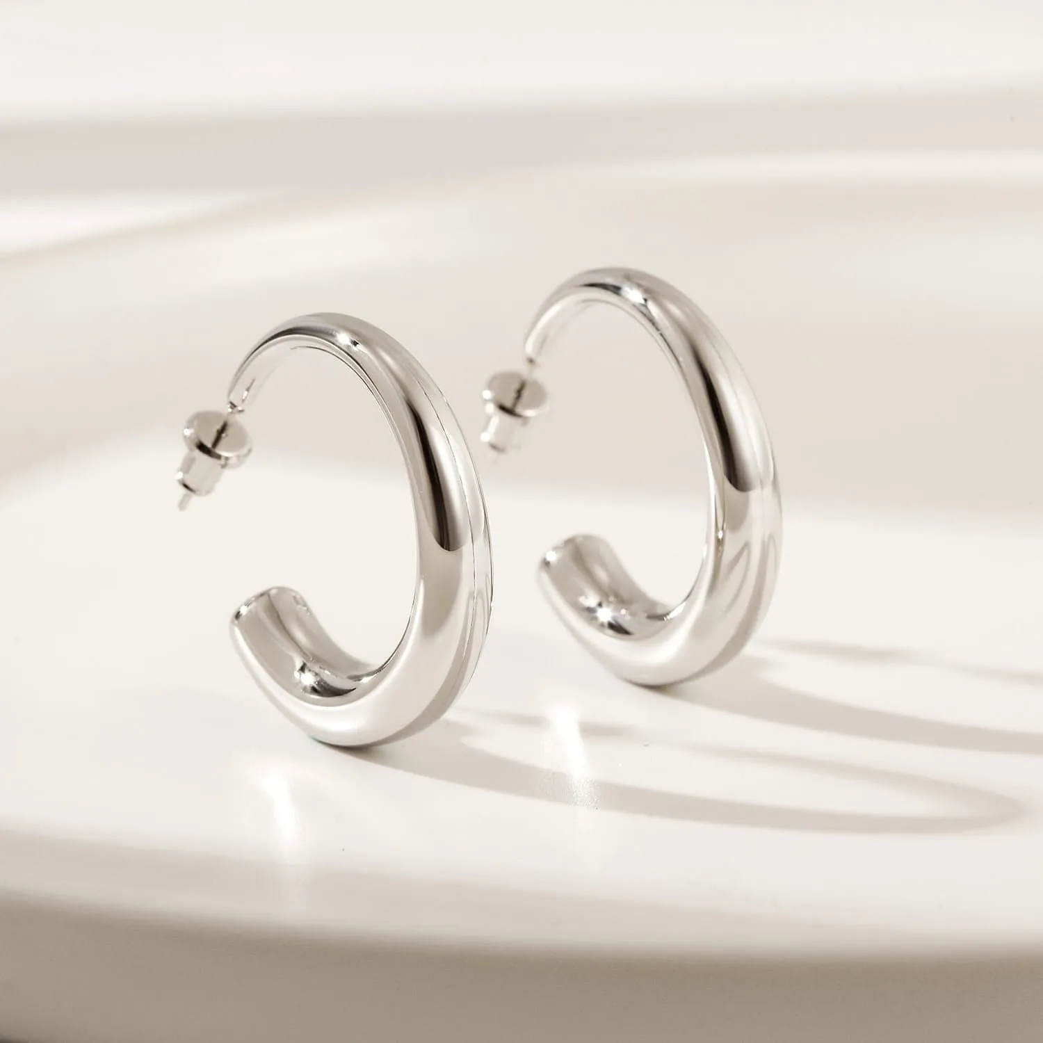 Tapered Edge Hoops