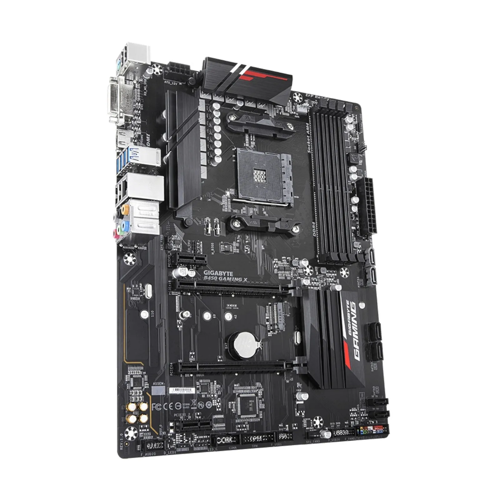 Tarjeta madre para juegos AMD B450 con PWM digital híbrido