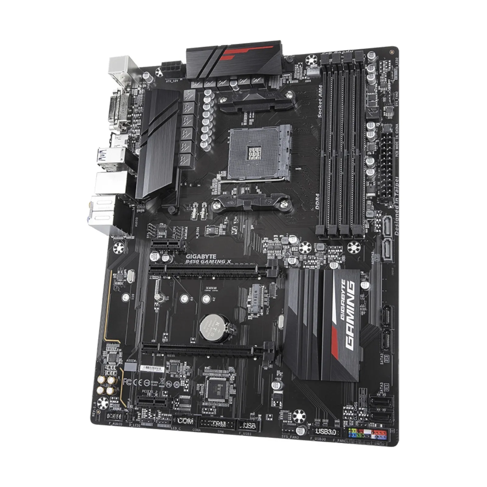Tarjeta madre para juegos AMD B450 con PWM digital híbrido