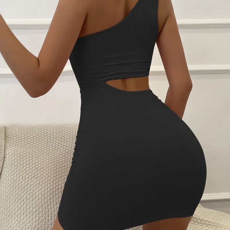 Tatiana Cutout One-Shoulder Bodycon Mini Dress