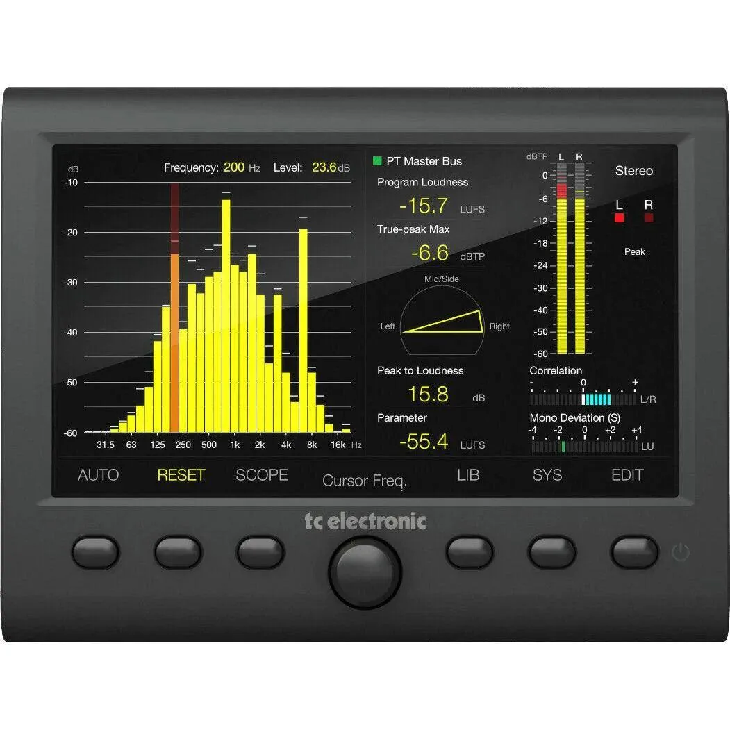 TC Electronic CLARITY M STEREO Audio Meter with 7" High Resolution Display