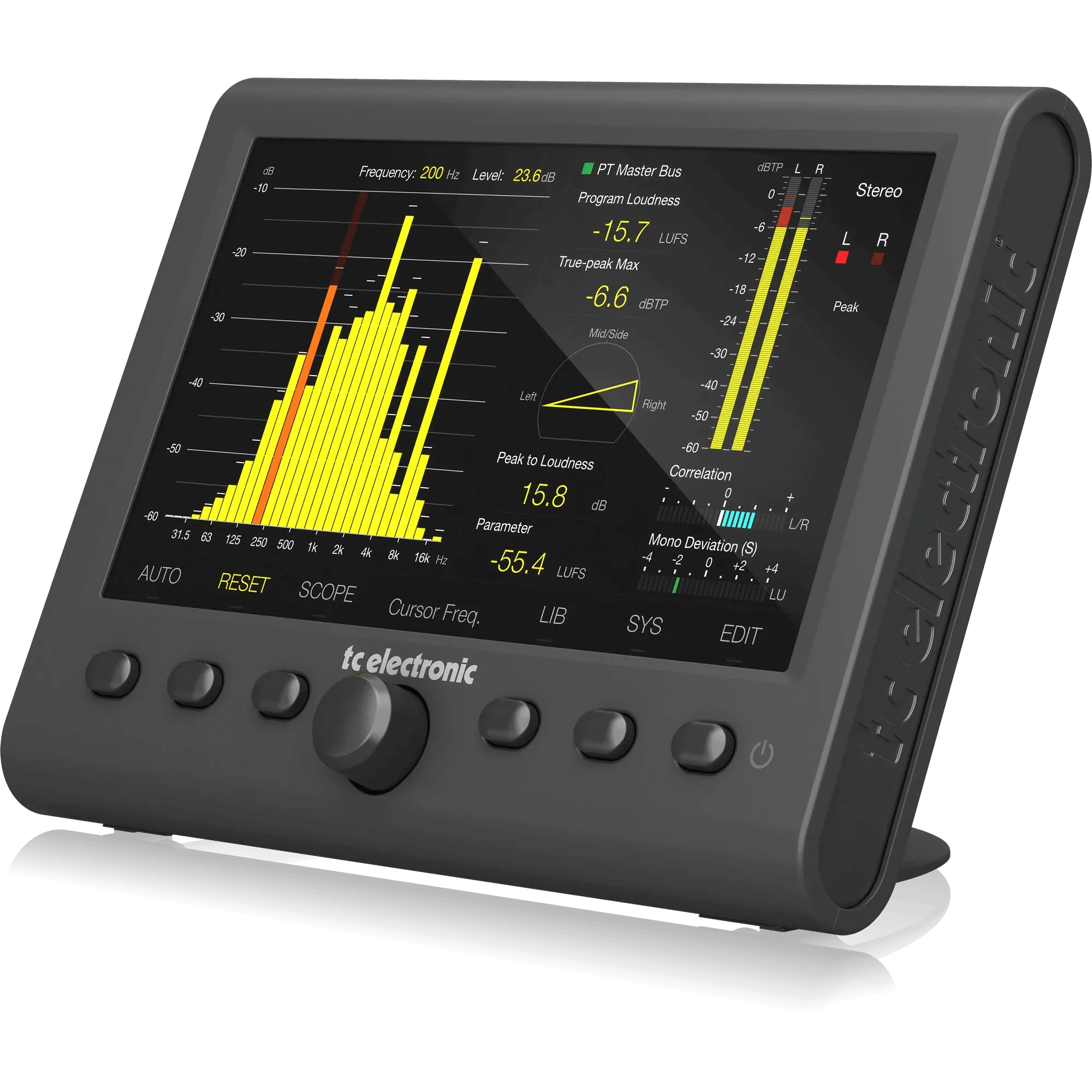 TC Electronic CLARITY M STEREO Audio Meter with 7" High Resolution Display