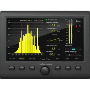 TC Electronic CLARITY M STEREO Audio Meter with 7" High Resolution Display