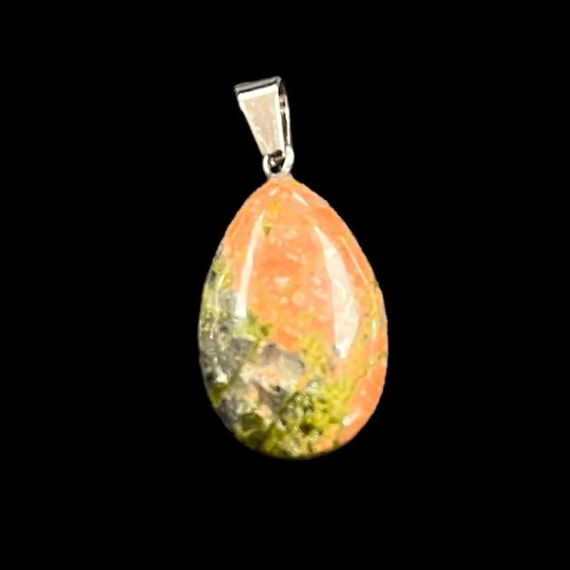 Teardrop Pendant - Assorted Materials