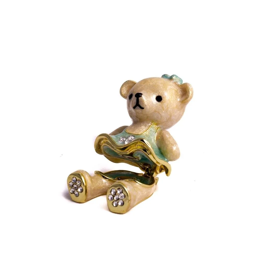 Teddy Bear with Turquoise Dress