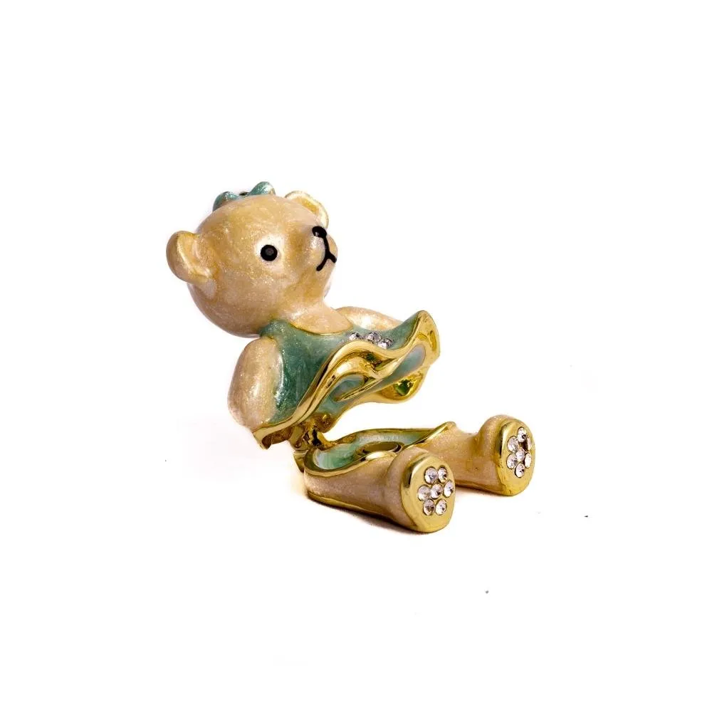 Teddy Bear with Turquoise Dress