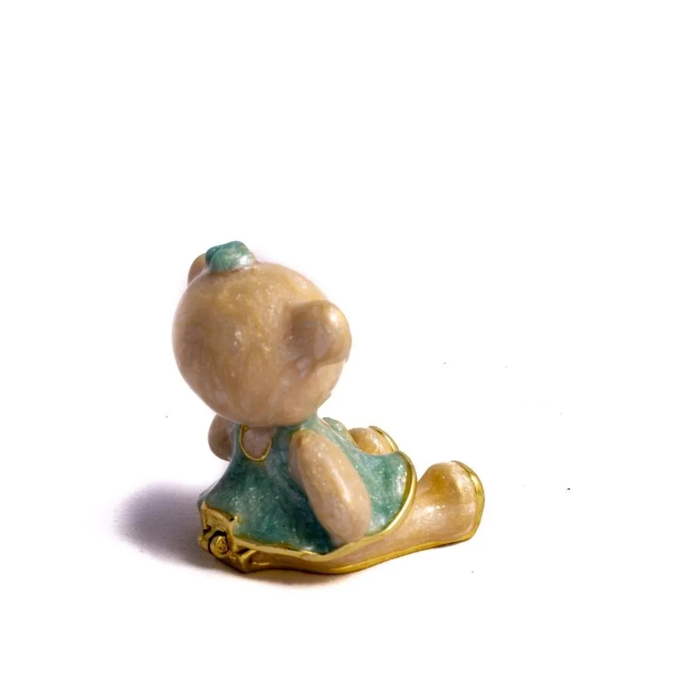 Teddy Bear with Turquoise Dress