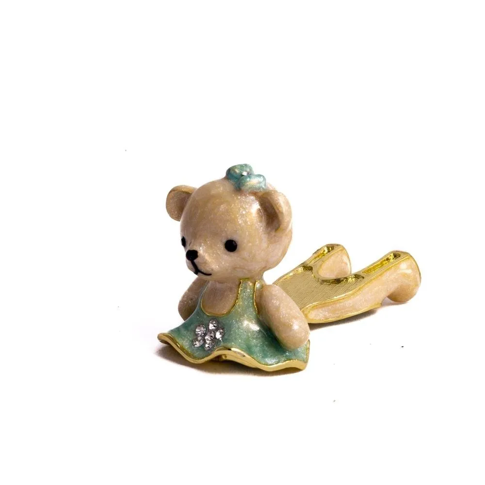 Teddy Bear with Turquoise Dress