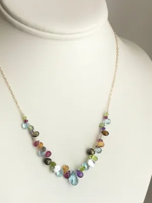 The Everyday Mixed Stone Front Necklace