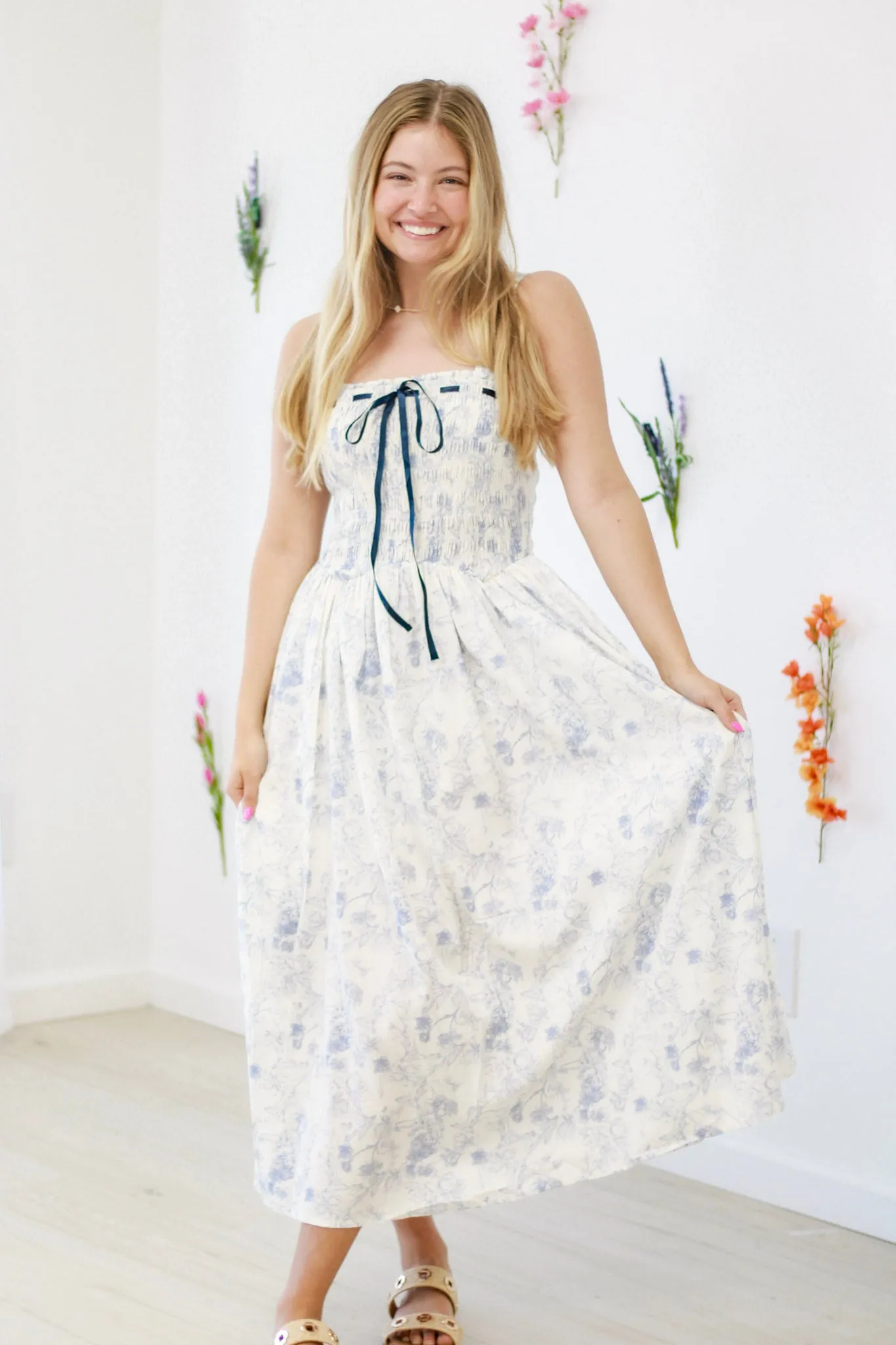 The Flower Girl Midi Dress
