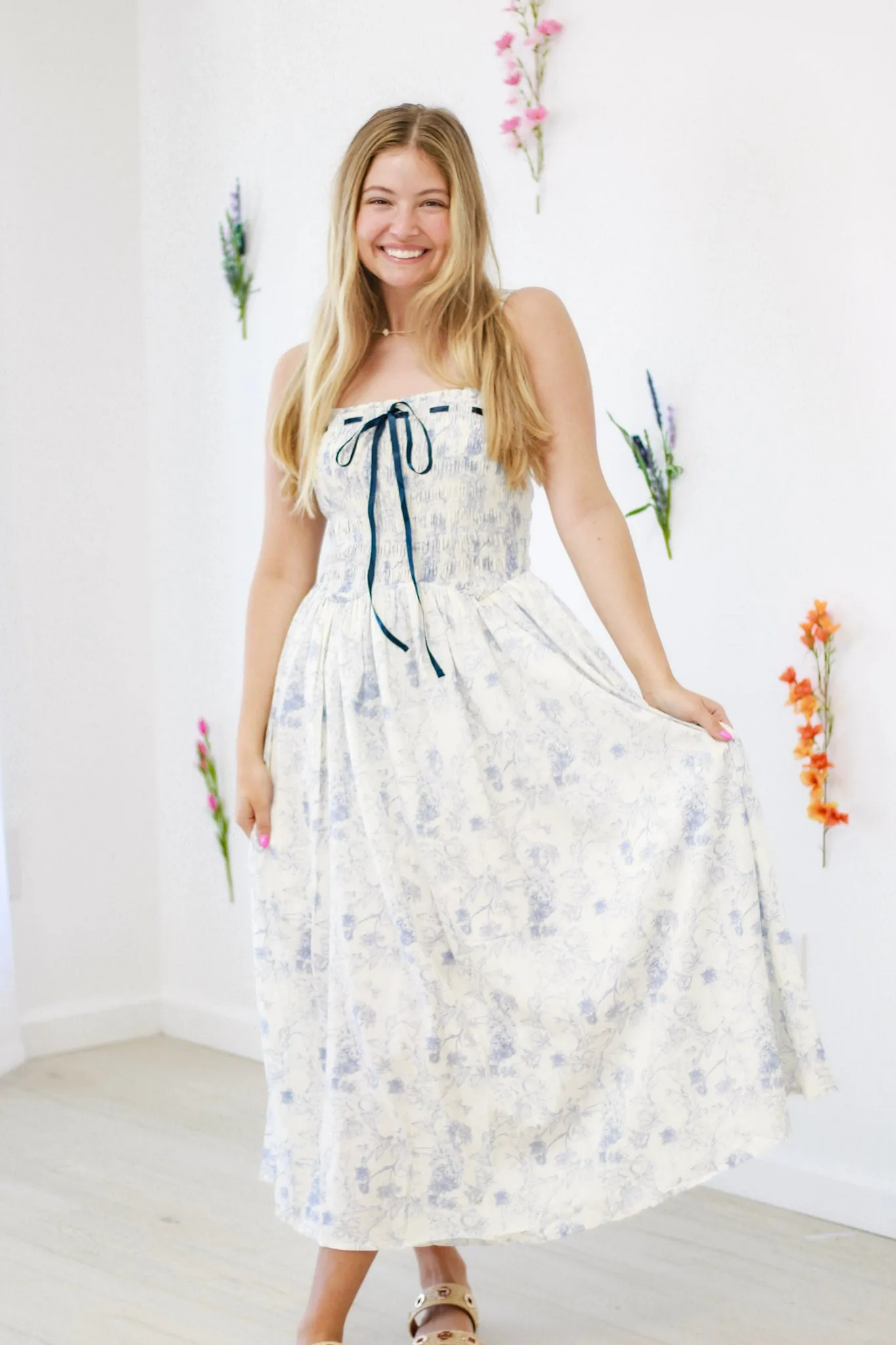 The Flower Girl Midi Dress