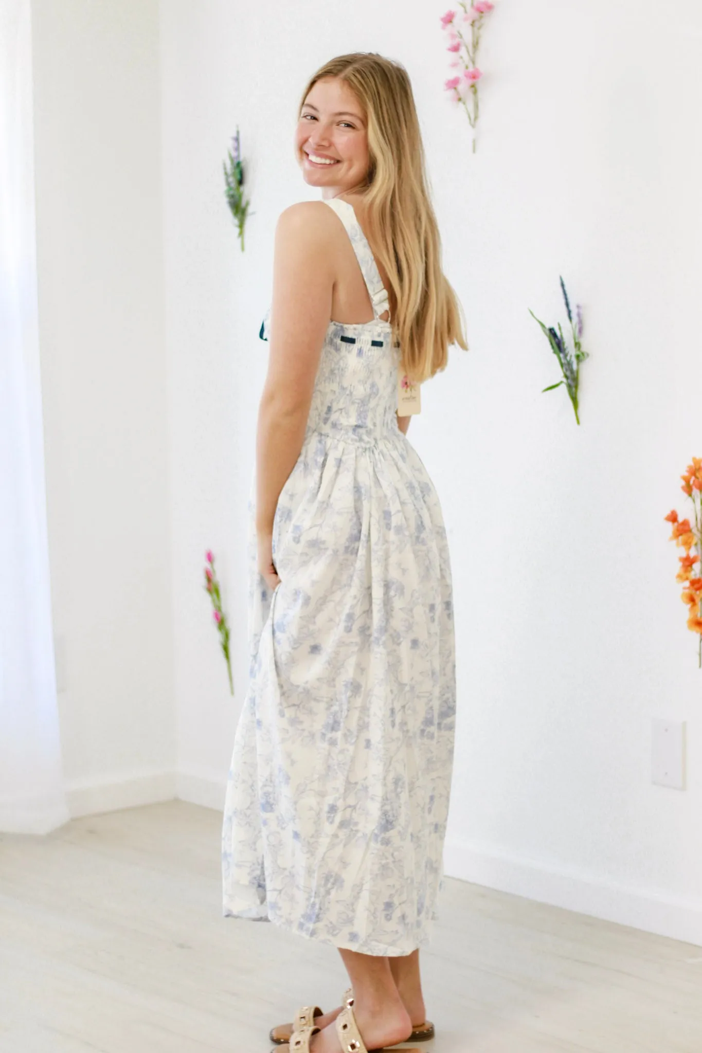The Flower Girl Midi Dress