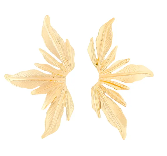 The Nia Leaf Flair Studs