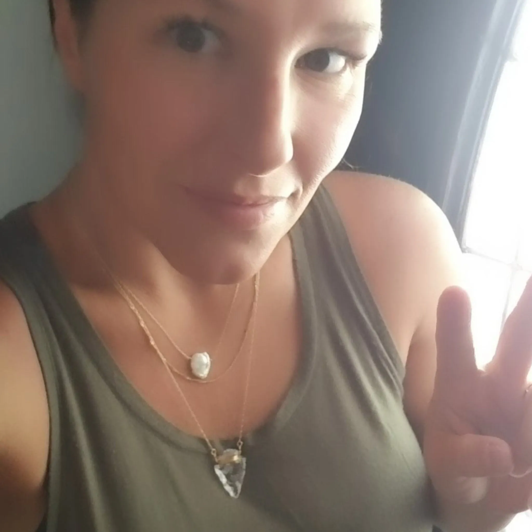 The "Steph" - Crystal Quartz Arrowhead Necklace - Sterling or Gold