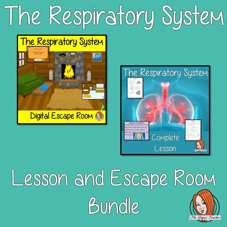 The Respiratory System Lesson and Escape Room Bundle