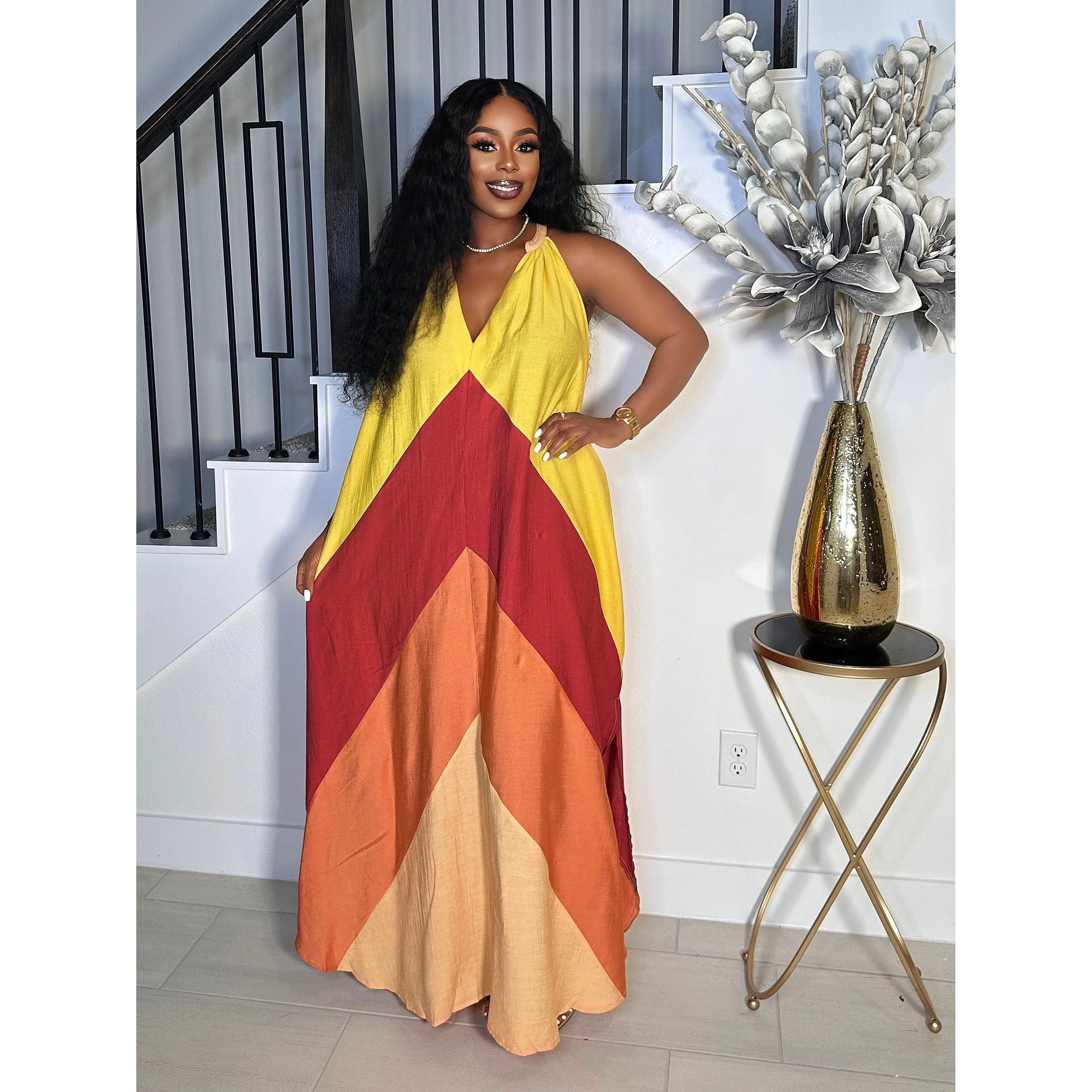 THE SLAY QUEEN MULTI COLOR DRESS