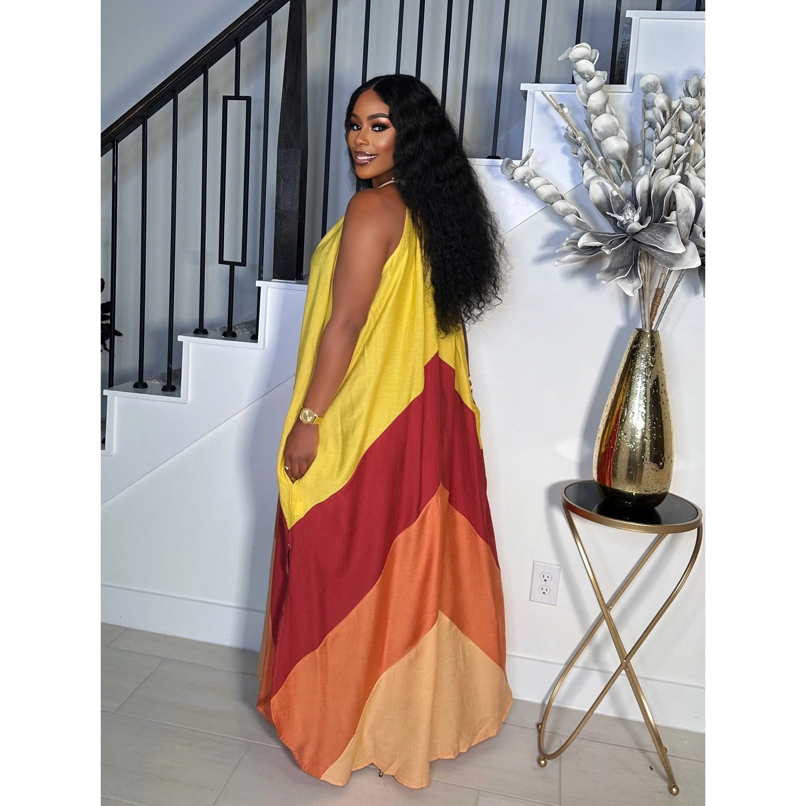 THE SLAY QUEEN MULTI COLOR DRESS