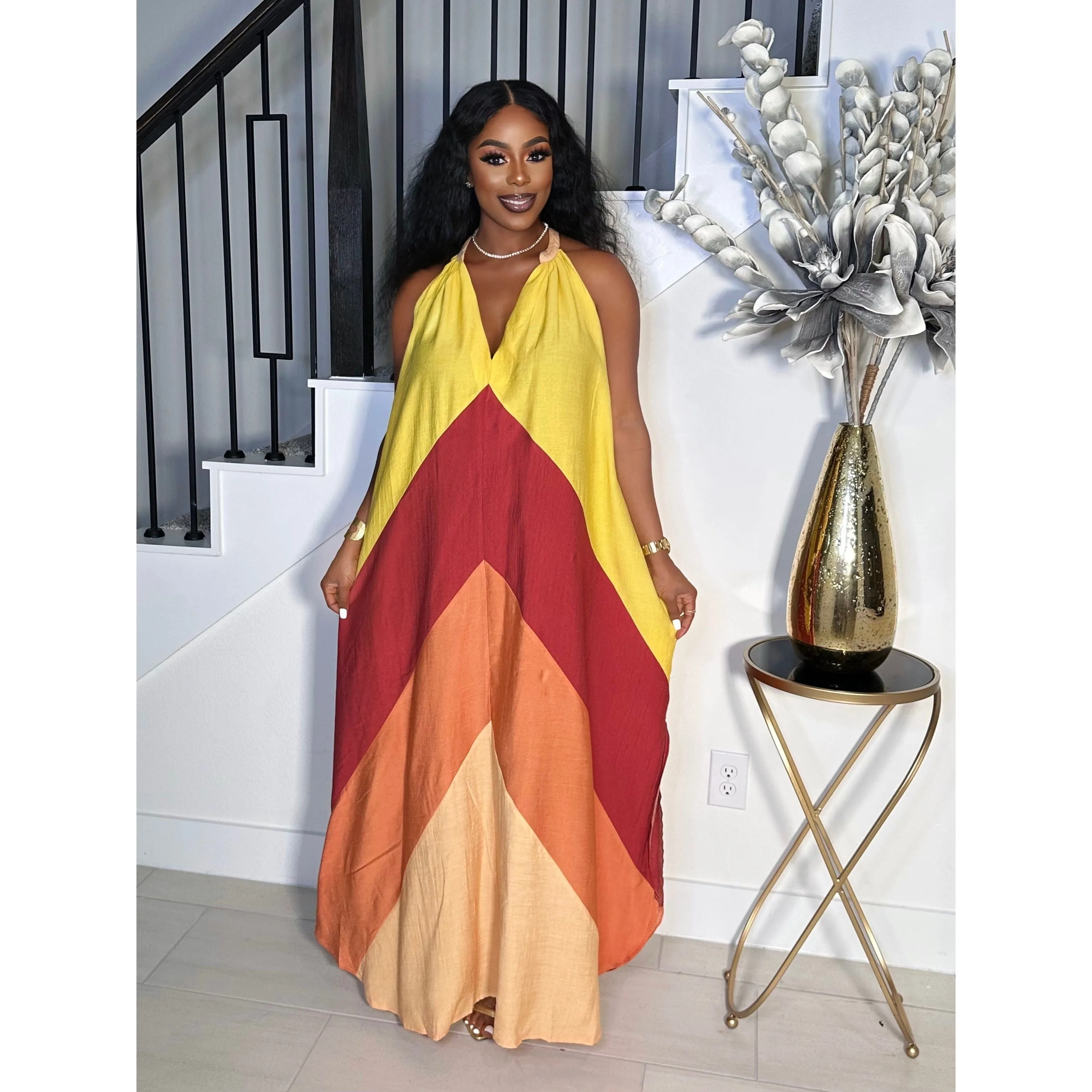 THE SLAY QUEEN MULTI COLOR DRESS
