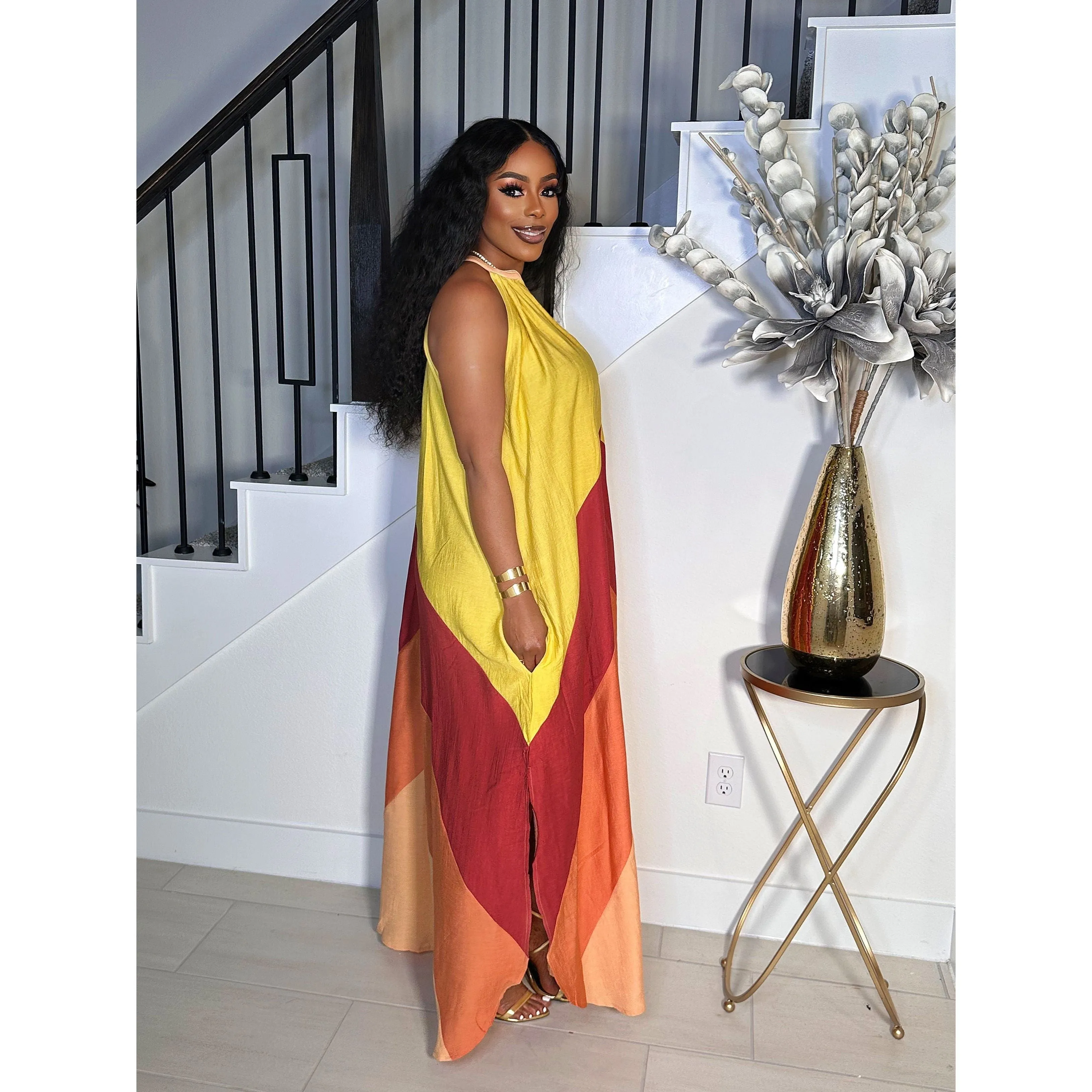 THE SLAY QUEEN MULTI COLOR DRESS