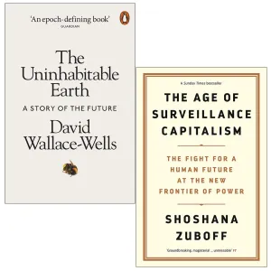 The Uninhabitable Earth, The Age of Surveillance Capitalism 2 Books Collection Set