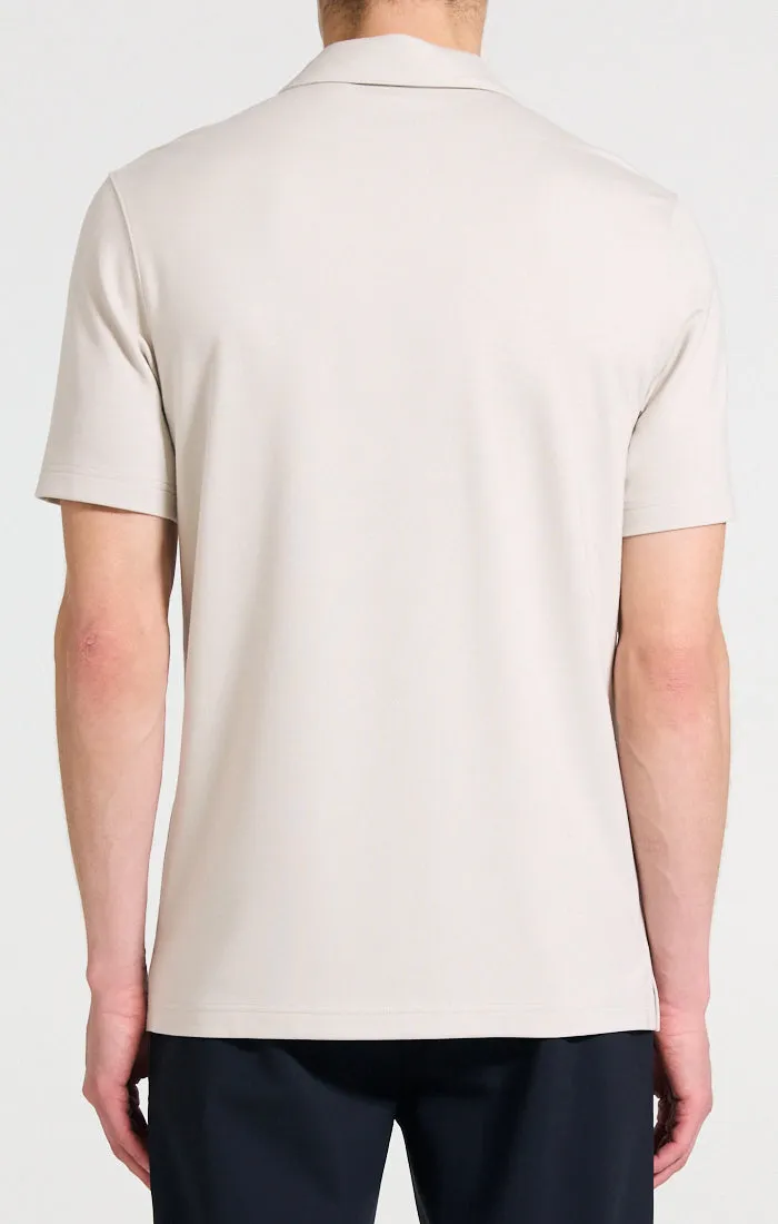 Theory Ryder Zip Polo - Fog