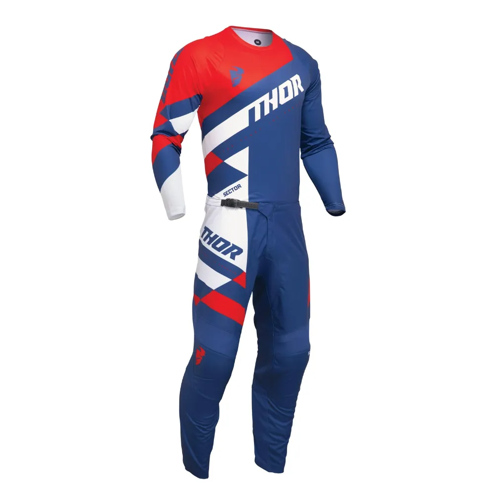Thor Sector Checker Navy/Red Pants