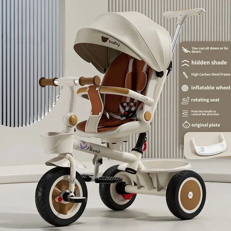 Three Wheels Tricycle Large Pusher Baby Stroller