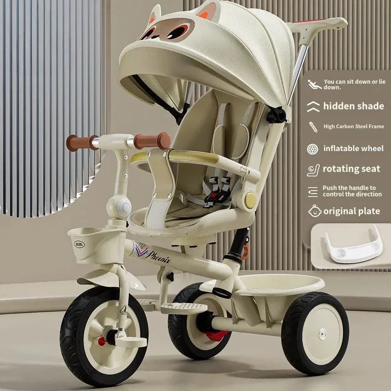 Three Wheels Tricycle Large Pusher Baby Stroller