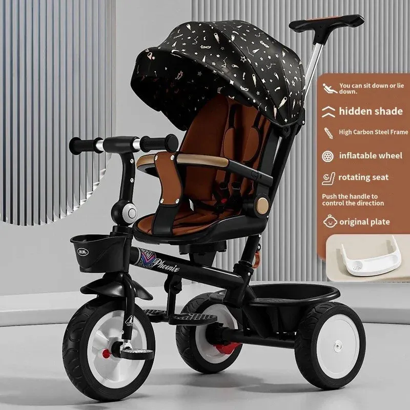 Three Wheels Tricycle Large Pusher Baby Stroller