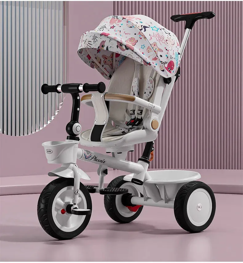 Three Wheels Tricycle Large Pusher Baby Stroller